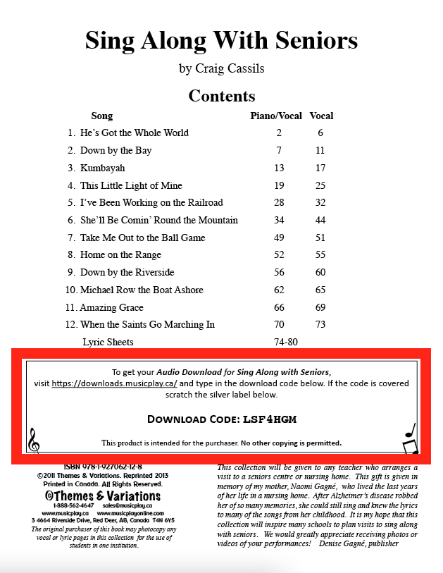 Download code in printed book